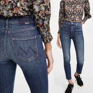 MOTHER Superior The Dazzler Ankle Fray Jeans in Painfully Obvious Size 31